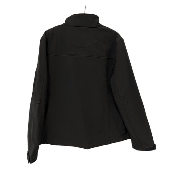 Wyoming Traders Cheyenne Soft Shell Jacket Womens XXXL Black Zip Up Ranch NEW - Picture 2 of 7